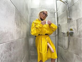 Biggest Futa Cumshot Ever! Huge S Cup and Raincoat Ready for a Mess!